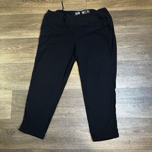 Mountain Hardwear Trail Pant 1X Black Women Outdoor Nylon Stretch Lightweight